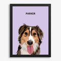 Quadro Pet Personalizado -  Minimalista 42x60cm