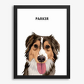 Quadro Pet Personalizado -  Minimalista 21x30cm