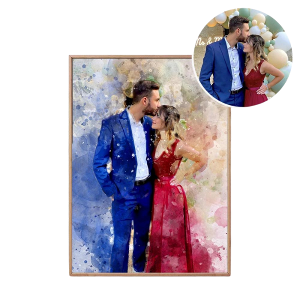 Quadro Personalizado Casal -  30x40cm