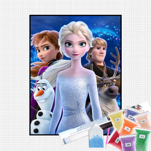 Pintura com Diamantes - Frozen - Bagy Art