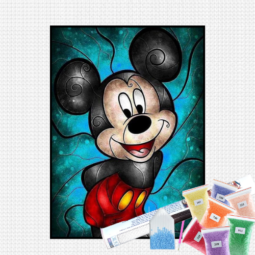 Pintura com Diamantes - Mickey Mouse - Bagy Art