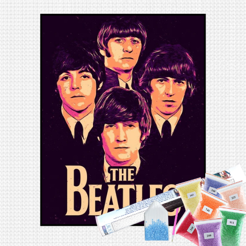 Pintura com Diamantes - The Beatles - Bagy Art