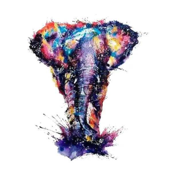 Pintura Numerada Terapêutica - Elefante Colorido