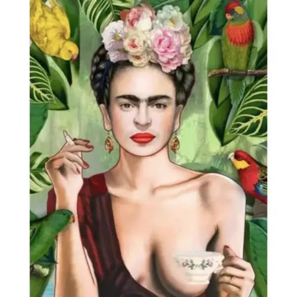 Pintura Numerada Terapêutica - Frida Kahlo