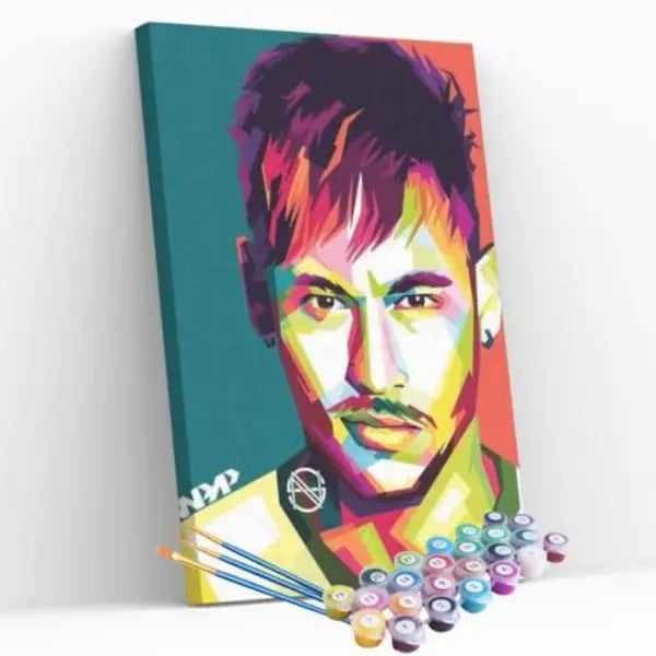 Pintura Numerada Terapêutica - Neymar Jr.