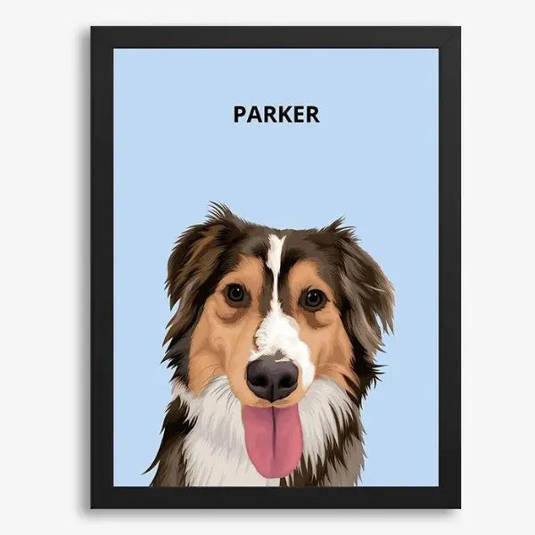 Quadro Pet Personalizado -  Minimalista 30x40cm