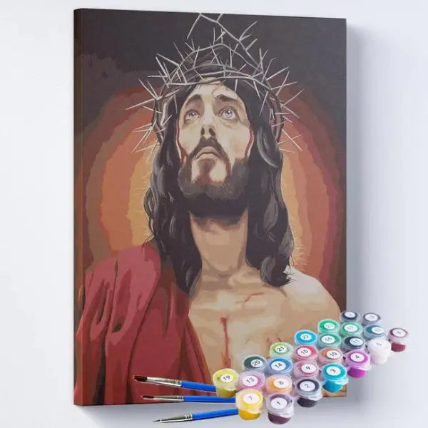 Pintura Numerada Terapêutica - Jesus Cristo