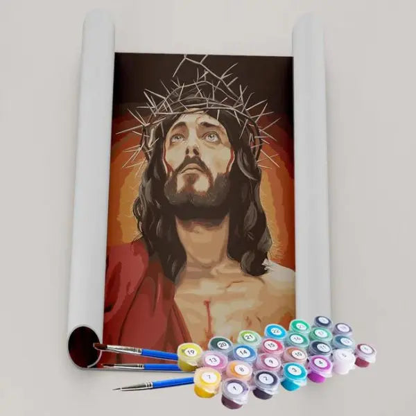 Pintura Numerada Terapêutica - Jesus Cristo