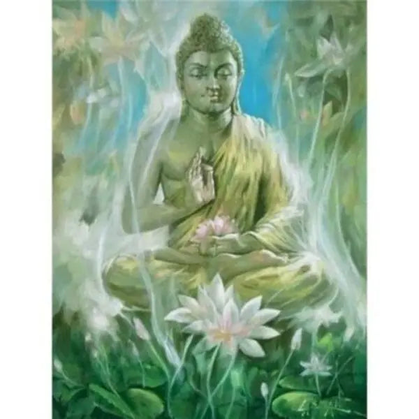 Pintura Numerada Terapêutica - Buda Meditando