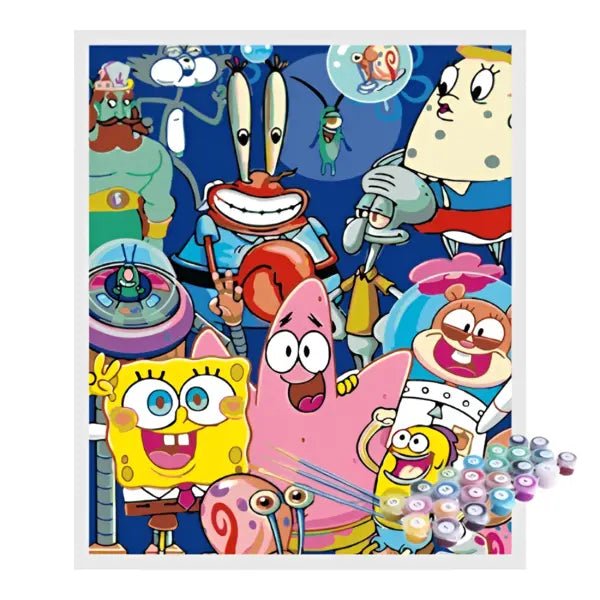 Pintura Numerada Terapêutica - Bob Esponja