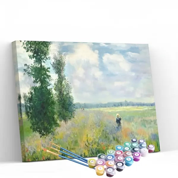 Pintura Numerada Terapêutica - Campos de Papoula Monet