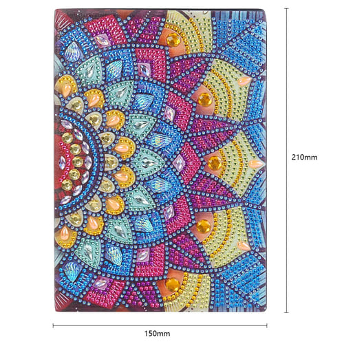 Pintura com Diamantes - Sketchbook Mandala - Bagy Art