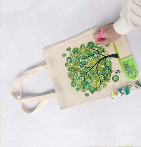 Pintura com Diamantes - EcoBagy Árvore - Bagy Art